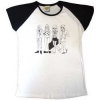 Maneskin Unisex Raglan T-shirt: Mini Doodles (back Print & Ex-tour) (xx-large) XXL