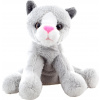 Wiky Mačka plyšová šedá 15 cm WKW046709