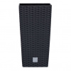 Kvetináč Prosperplast Rato Square antracit 20 x 20 x 37,6 cm Prosperplast