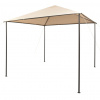zahrada-XL Altánok/prístrešok/stan/baldachýn 3x3 m, oceľ, béžový 43172
