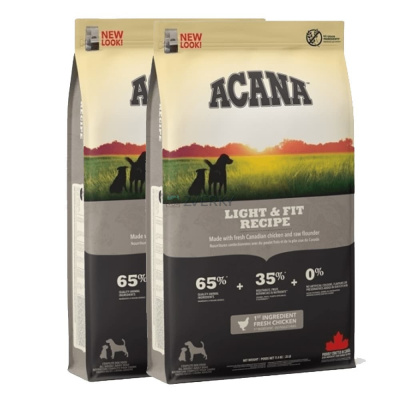 Acana Dog Light & Fit Heritage 2 x 11,4 kg