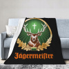 Prikrývka na posteľ - DPCG prikrývka flanel 200 x 150 cm viacfarebná (Prikrývka mikrovlákna Jagermeister 150x200)