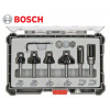 Sada fréz ohraňovacích BOSCH 8 mm stopka, 6 dielna (Sada ohraňovacích fréz 2607017469)