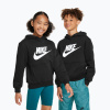 Detská mikina Nike Club Fleece Hoodie black/white