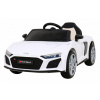 Ramiz Audi R8 LIFT Batériové auto biele + diaľkové ovládanie + EVA kolesá + MP3 + LED