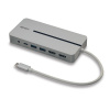 Lindy 43360 dokovací stanice/replikátor portů Kabel USB 3.2 Gen 1 (3.1 Gen 1) Type-C Stříbrná, Bílá