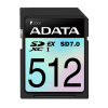 ADATA SDXC karta 512GB Express, PCIe Gen3, UHS-I, C10, V30, (R:800/W:700 MB/s) ASD512GEX3L1-C