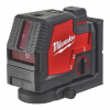 MILWAUKEE L4 USB Kombinovaný krížový/2-bodový laser - zelený L4CLLP-301C