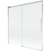 Mexen Rox, 2-krídlová posuvná vaňová zástena 160 x 150 cm, 8mm číre sklo, chrómový profil, 8C9-160-001-01-00