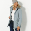 Nepremokavá parka na zips, s odopínacou kapucňou sivá 044 Blancheporte