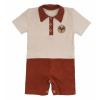 Mamatti Body s nohavičkami Baby Fox - béžová/hnědá