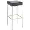 Design-Shop Barová stolička DS35899 nerez - Čierna