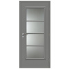 Doornite CPL-Premium laminátové SUPERIOR SKLO Prachovo šedá interiérové dvere, DTD CPLP-SUPERIOR-PrSeda