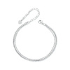GRACE Silver Jewellery Stříbrný trojitý náramek Rebecca, stříbro 925/1000 NR-BSB164/31 Stříbrná 16 cm + 6 cm (prodloužení)