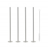 Nerezová koktejlová slamka s drvičom na Mojito 3v1 (Set 4 ks)