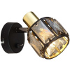 Globo Lighting Indiana nástenná lampa 1x40 W čierna-dymová-zlatá 54357-1B