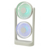 Duálny Stolný Ventilátor – 3-stupňový, s LED osvetlením