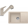 FRANKE SETG118SA fragranitový drez 620x435 mm BSG 611-62 sahara+bat so sprchou FC 9547.082 FRA 114.0440.848
