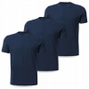 3x TRIČKO NÁMORNÍCKA MODRÁ KLASICKÉ PÁNSKE TRIČKO KRÁTKY RUKÁV BAVLNA MORAJ M