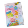 Folia - Sisalový papír se třpytkami, pastelové barvy, 5 listů, 23 x 33 cm