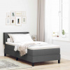 zahrada-XL Posteľ boxspring s matracom s matracmi Tmavo šedá 90 x 200 cm 3341147