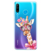 Silikonové pouzdro iSaprio - Huawei P30 Lite - Žirafa Dámička (Odolný silikonový kryt, obal, pouzdro iSaprio - Huawei P30 Lite - Žirafa Dámička - skvělá ochrana a pružnost, stylový UV potisk, lehkost,