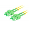 Lanberg LANBERG optický patch cord SM SC/APC-SC/APC duplex 2m LSZH G657A1 průměr 3mm, barva žlutá