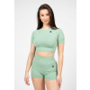 Gorilla Wear Dámsky bezšvový Crop Top Whitney - zelená Farba: Zelená, Veľkosť: S/M