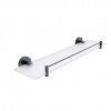 Nimco Unix Polička, 50 cm, matné sklo/matná čierna UNC 13091BX-50-90