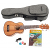 CASCHA HH 2027 CZ Soprano Mahogany Ukulele Bundle