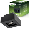 Povrchová montáž HALOGEN Movable SPOT GU10 Square Black AURI LUMILED