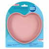Canpol babies Silicone Suction Plate Heart Pink silikonový talíř s přísavkou 300 ml