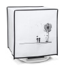 kwmobile kryt kompatibilní s Thermomix TM5 / TM6 - Plastic Kryt pro Kitchen Mixer - černá / bílá Dandelion Love