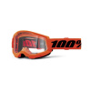 100% STRATA 2 NEW, okuliare 100% oranžové, číre plexi