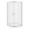 Cersanit ZIP Štvrťkruhový sprchový kút 90X90X190cm, Chróm, Číre sklo S154-002 S154-002