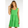 Litex Dámske letné voľné šaty 5F034 zelená S