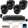 DAHUA IP monitorovacia sada 4 8Mpx dome kamier
