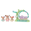 Sylvanian family Jeleni na kvetinovej hojdačke