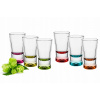 Poháre na vodku X Colourful Dna Mix 6 ks