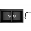Set Sinks AMANDA 860 DUO Metalblack + batéria Sinks ENIGMA S Metalblack