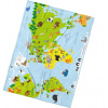 TipTrade Detská deka Mapa zvierat