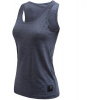 SENSOR MERINO LITE dámské triko bez rukávu mottled blue - XL