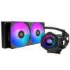 Cooler Master vodní chladič MasterLiquid Core Nex Digital 240 Black ARGB, 2x 120mm, ARGB, LGA1851, AM5, Černá