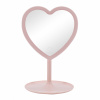 Kozmetické zrkadlo s ľad podsvietením, Pink Heart Innogio