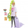 Mattel Barbie Extra - Neónovo zelené vlasy (HDJ44)