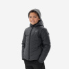 QUECHUA Detská turistická bunda MH500 prešívaná 7 – 15 rokov sivá 14-15 r (161-172 cm)