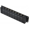 MaxLink pasívny POE panel, 8 portov POE-BOX8
