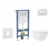 GEBERIT - Duofix Set předstěnové instalace, klozetu Oudee Vortex a sedátka softclose, tlačítko Delta, bílá SANI11CA3191B