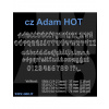České písmo ADAM HOT vyřezané SS10 (2.7-2.9mm)