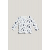 TRIČKO GANT PRINTED AOP LS T-SHIRT EGGSHELL